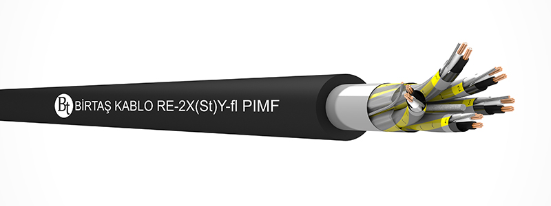 RE-2X(St)Y-fl PIMF    80°C  /  500 V Cu/XLPE/ISCR/OSCR/PVC/7DW